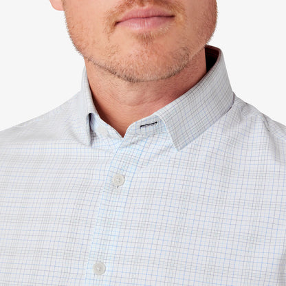 White Baja Plaid Leeward Dress Shirt