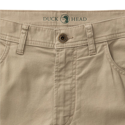 Khaki Pinpoint Canvas 5-Pocket Pants